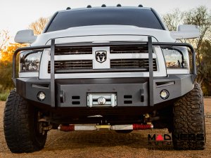 Dodge Ram 2500/ 3500 Magnum Grille Guard Series - Winch Bumper w/o Parking Sensors - Round - Front